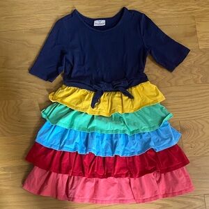 Hanna Andersson Colorful  Ruffled Tiered Sundress
